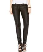 Guess Power Skinny Jeans, Coated Black Silicone Rinse