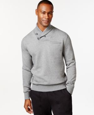 Sean John Alpha Two-button Shawl Collar Sweatshirt