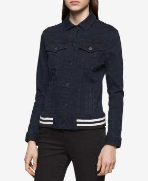 Calvin Klein Jeans Ribbed Denim Trucker Jacket