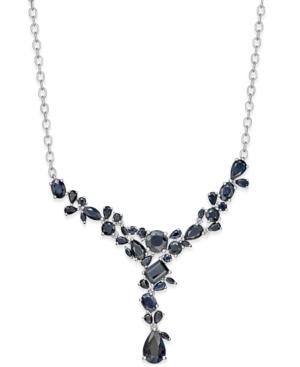 Black Sapphire Necklace (20 Ct. T.w.) In Sterling Silver