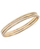Anne Klein Gold-tone Crystal Studded Bracelet, A Macy's Exclusive Style