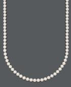 Belle De Mer Pearl Necklace, 20 14k Gold A+ Cultured Freshwater Pearl Strand (7-1/2-8mm)
