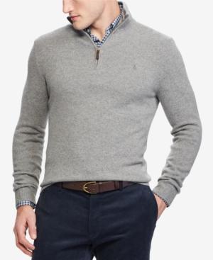 Polo Ralph Lauren Men's Half-zip Wool And Cashmere Blend Sweater