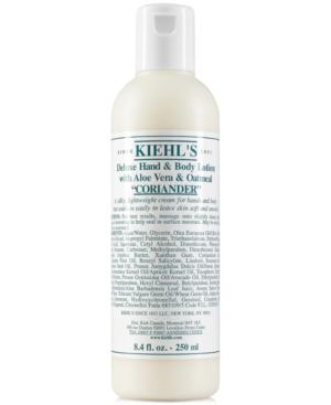 Kiehl's Since 1851 Deluxe Hand & Body Lotion With Aloe Vera & Oatmeal - Coriander, 8.4-oz.