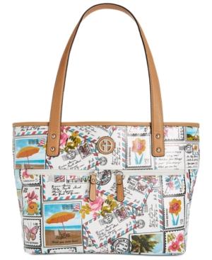 Giani Bernini Coated Canvas Medium Tote, Created For Macy's