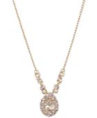 Givenchy Gold-tone Pear Crystal Pendant Necklace