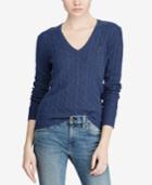Polo Ralph Lauren V-neck Wool-cashmere Blend Sweater