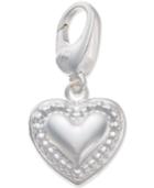 Giani Bernini Clip-on Heart Charm In Sterling Silver, Only At Macy's