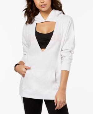 Material Girl Active Juniors' Cutout Graphic Hoodie, Created For Macy's