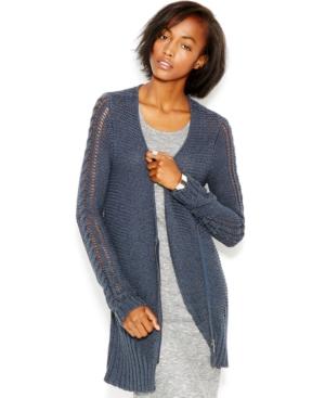 Rachel Rachel Roy Waffle-knit Shawl Collar Cardigan