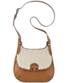 Nine West Beleka Shearling Small Crossbody