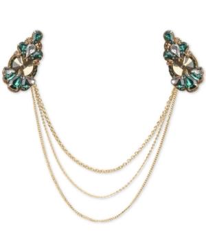 Deepa Gold-tone Draped Chain Hair Clip