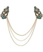 Deepa Gold-tone Draped Chain Hair Clip