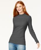 Inc International Concepts Ribbed Mock-neck Sweater, Only At Macy's