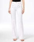 Inc International Concepts Linen Flare-leg Pants, Only At Macy's