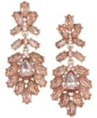 Jewel Badgley Mischka Gold-tone Crystal Drop Earrings