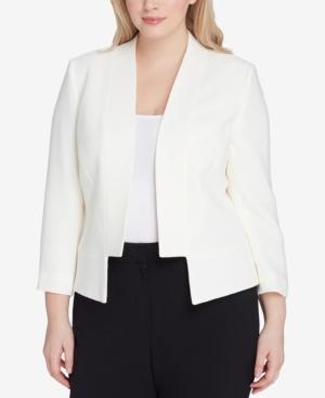 Tahari Asl Plus Size Step-hem Blazer