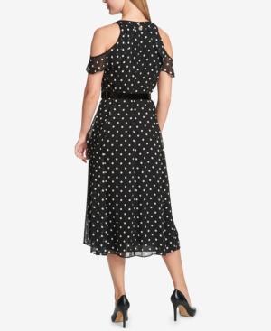 Tommy Hilfiger Belted Cold-shoulder Dress
