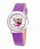 Disney Anna And Elsa Girls'stainless Steel Watch