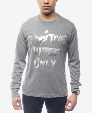 Sean John Men's Positive Vibes Metallic-print T-shirt, Created For Macy's