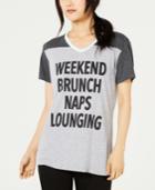 Love Tribe Juniors' Weekends Graphic-print T-shirt