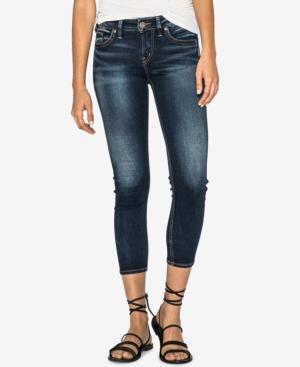 Silver Jeans Co. Suki Mid Rise Curvy Skinny Crop Jeans