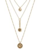 Lucky Brand 3-layer Charm Necklace, Created For Macy's