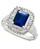 Gemma By Effy Emerald (1-5/8 Ct. T.w.) And Diamond (5/8 Ct. T.w.) Ring In 14k White Gold (also In Sapphire)
