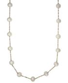 Effy Cultured Freshwater Pearl Station Necklace In 14k Gold