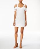 Bar Iii Cold-shoulder Shift Dress, Created For Macy's