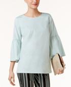 Alfani Poet-sleeve Top, Only At Macy's