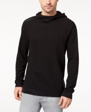 Calvin Klein Men's Ottoman Cross-stitch Hooded Sweatshirt