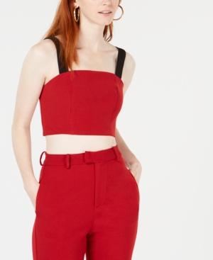 Line & Dot Rosey Cropped Top