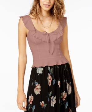 American Rag Juniors' Ruffled Tank Top, Created For Macy's
