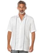 Cubavera Bar-tacked Linen-blend Shirt