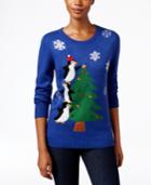 Karen Scott Petite Penguin Sweater, Only At Macy's