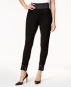 I.n.c. Imitation-pearl Comfort Smoothing Leggings, Created For Macy's
