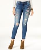 American Rag Juniors' Embroidered Skinny Jeans, Created For Macy's