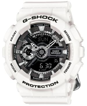 G-shock Women's Analog-digital Floral White Resin Strap Watch 49x46mm Gmas110f-7a