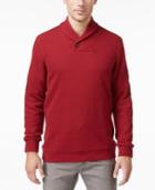 Tasso Elba Men's Big And Tall Honeycomb Textured Shawl-collar Sweater, Only At Macy's