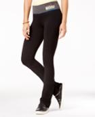 Material Girl Active Juniors' Workout Graphic Yoga Pants, Only At Macy's