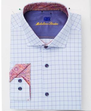 Michelsons Of London Men's Slim-fit Performance Check Dress Shirt