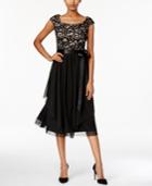 R & M Richards Lace A-line Dress