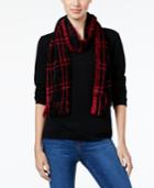 Charter Club Windpine Plaid Woven Scarf, Created For Macy's