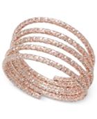 Inc International Concepts Rose Gold-tone Textured Coil Ring, Only At Macy's