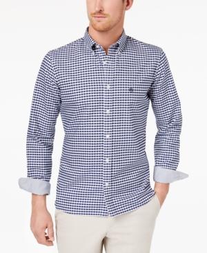 Brooks Brothers Men's Check-print Oxford Shirt