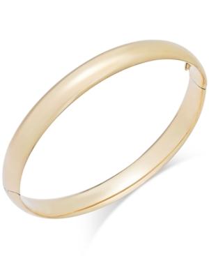 Hoop Hinge Bangle Bracelet In 14k Gold