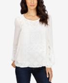 Lucky Brand Embroidered Top