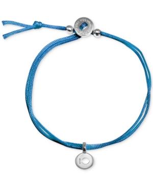 Alex Woo Sterling Silver Finding Dory Corded Fish Disc Slider Bracelet