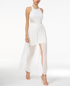 Material Girl Juniors' Illusion Bodycon Maxi Dress, Only At Macy's